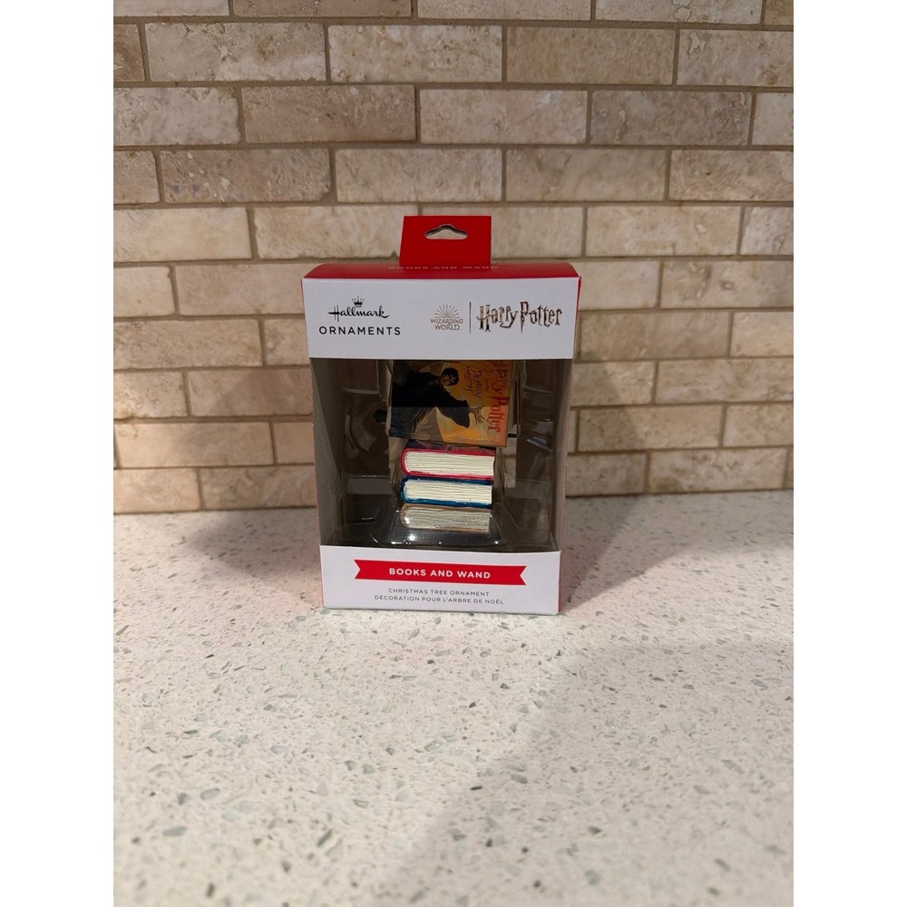 Hallmark Harry Potter Books Wand Ornament New